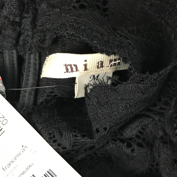 Francesca's Miami Black Lace High Neck Romper - Picture 7 of 8